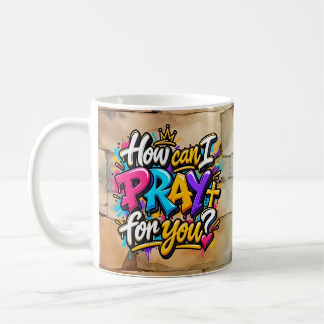 Mug Comment puis-je prier pour vous?  (Gauche)