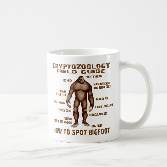 Mug COMMENT REPÉRER BIGFOOT - guide de champ de (Droite)