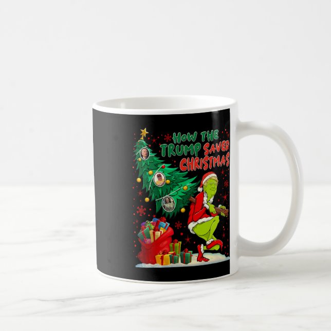 Mug Comment Trump a sauvé Noël drôle Trum de Noël (Droite)