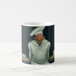 Mug Commerce alimentaire vintage, boulanger avec desse