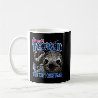 Mug Commettre fraude fiscale Retro Bootleg Rap Sloth S