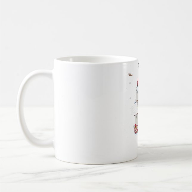 Mug Commins Chemise de Noël w Commins Nom pour drôle X (Gauche)