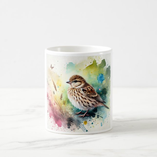 Mug Common Linnet 210724AREF102 - Watercolor (Centre)
