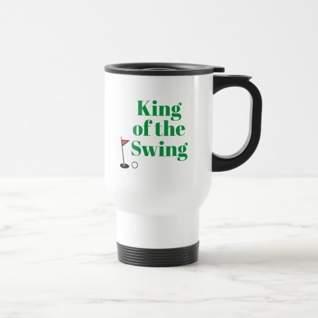 Mug Commuter Personnalisé "Roi de la Swing" (Droite)