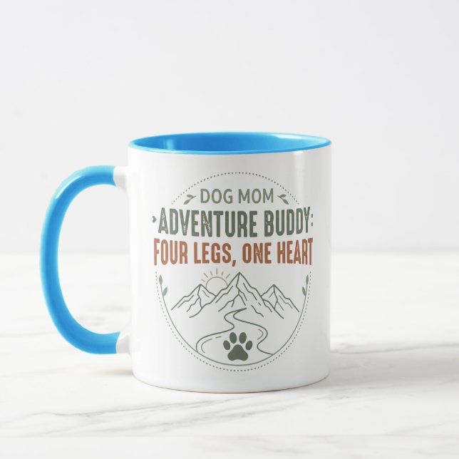 Mug Compagne d'aventure Maman Chien Quatre Pattes Un C (Gauche)