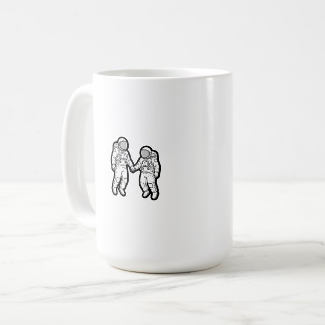Mug Compagnons cosmiques - Les astronautes tenant les  (Devant gauche)