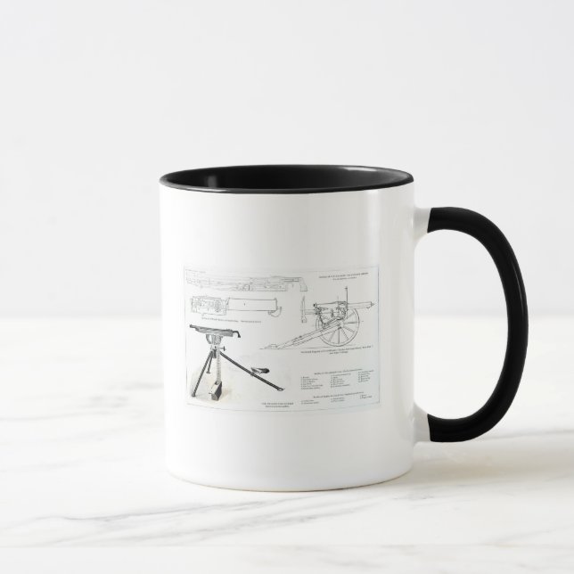 Mug Comparaison de l'arme à feu automatique de colt (Droite)