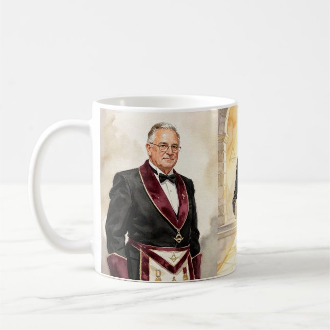 Mug Compas Maçonnique Franc-Maçon  (Gauche)