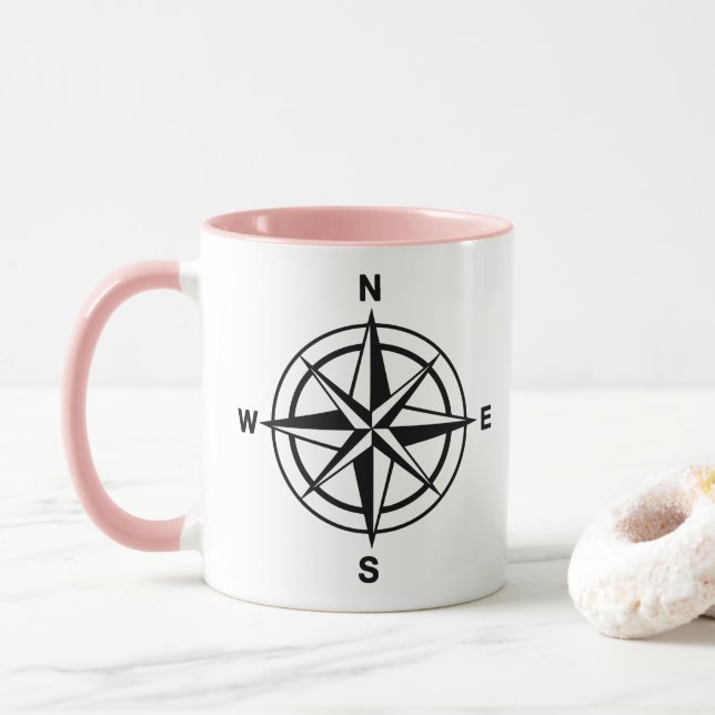 Mug Compas nautique (Avec donut)