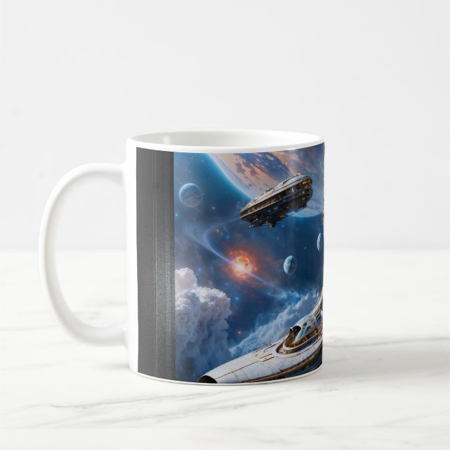 Mug Compellient Galactic Cruiser Al Art par Xzendor7 (Gauche)