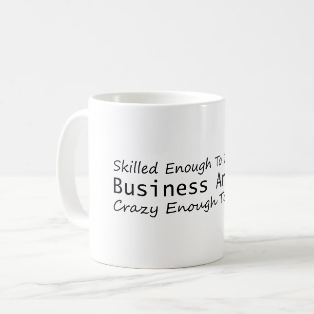 Mug Compétence suffisante pour devenir un analyste d'e (Devant gauche)