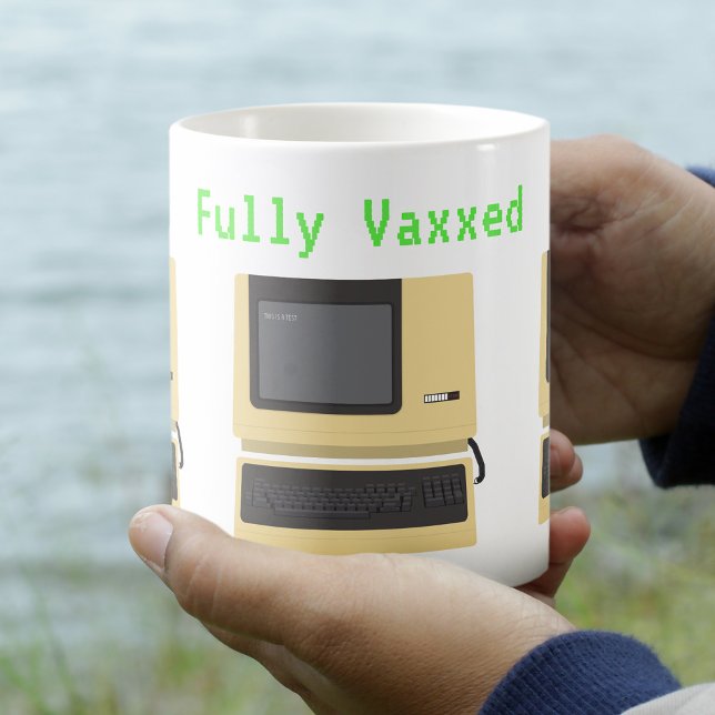 Mug Complètement Vaxxed Funny Geek plaisanterie inform (Créateur téléchargé)