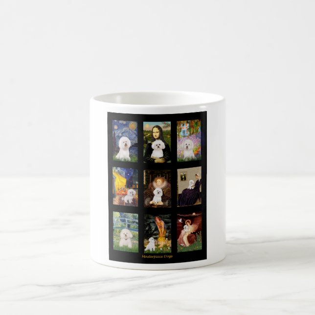 Mug Composite de Bichon Frise d'art célèbre (Centre)