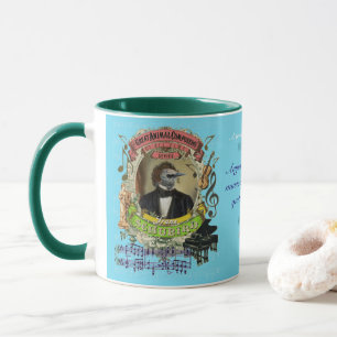 Mug Compositeur animal Franz Schubert d'oiseau drôle