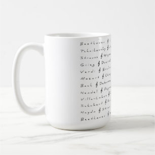 Mug Compositeurs de musique classique
