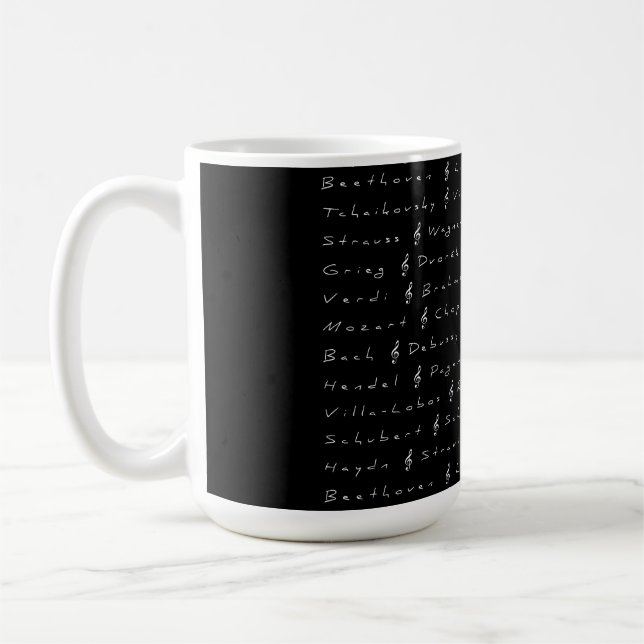 Mug Compositeurs de musique classique (Gauche)