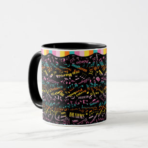 Mug Compositeurs de musique classique Notation Arc-en-
