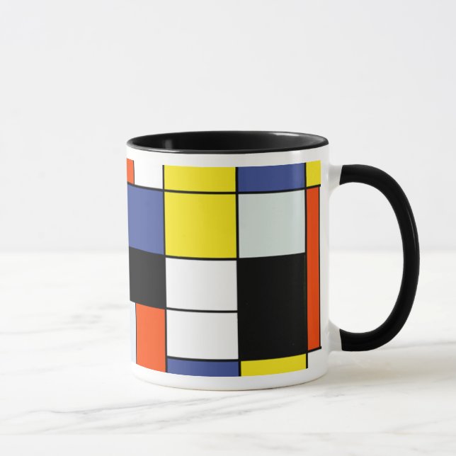 Mug Composition A de Piet Mondrian - Art Moderne Abstr (Droite)