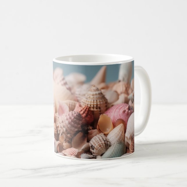 Mug Composition des coquilles de formes uniques (Devant droit)