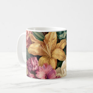 Mug Composition florale vintage vibrante