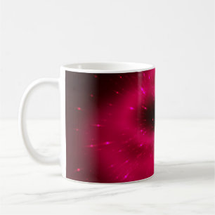 Mug Composition fractale rose Abstraite. Explosion mag
