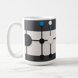 Mug Composition géométrique abstraite avec cercles
