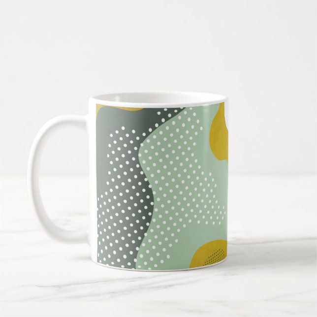 Mug Composition géométrique abstraite moderne avec déc (Gauche)