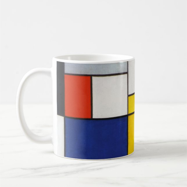 Mug Composition, Mondrian (Gauche)