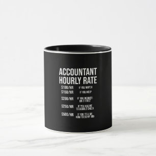 Mug Comptable amusant Humour comptable à taux horaire