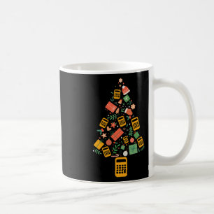 Mug Comptable de l'arbre de Noël Calculatrice Finance