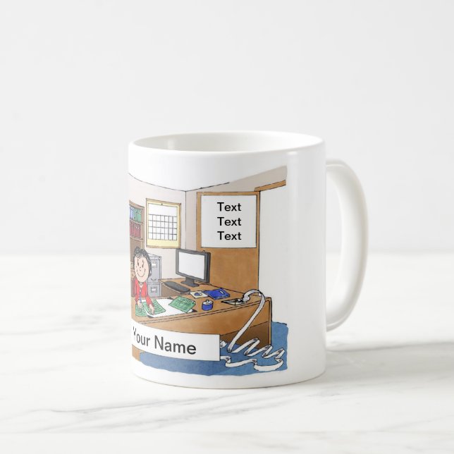 Mug Comptable, femme (Devant droit)