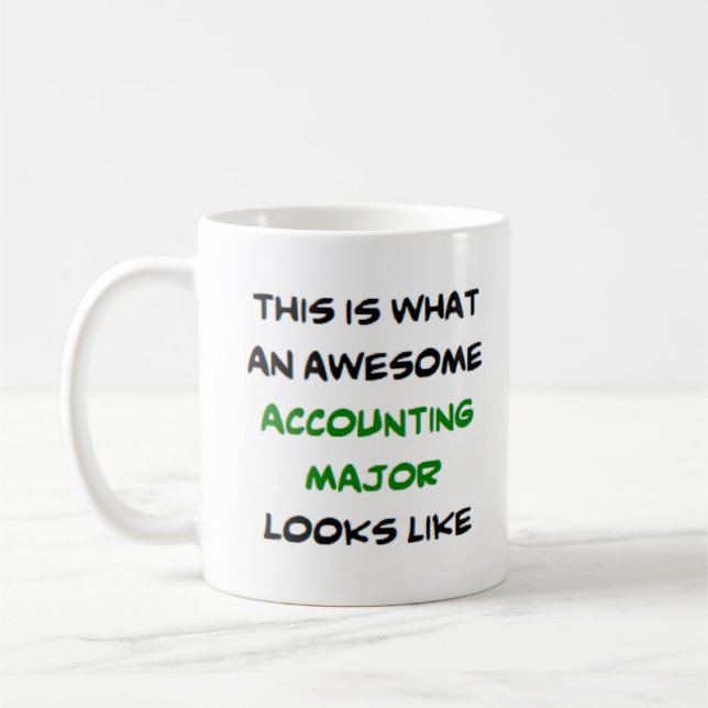 Mug comptable majeur, génial (Gauche)