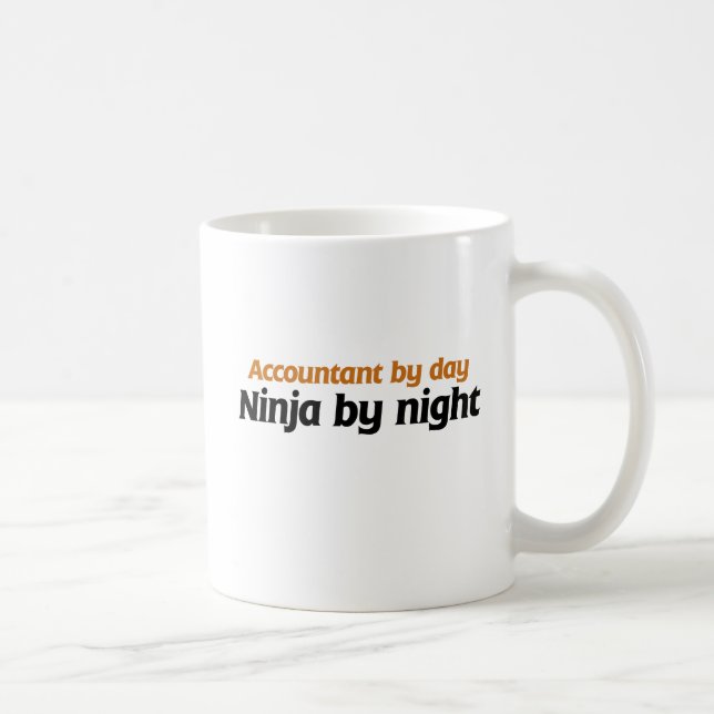 Mug Comptable par jour Ninja par nuit (Droite)