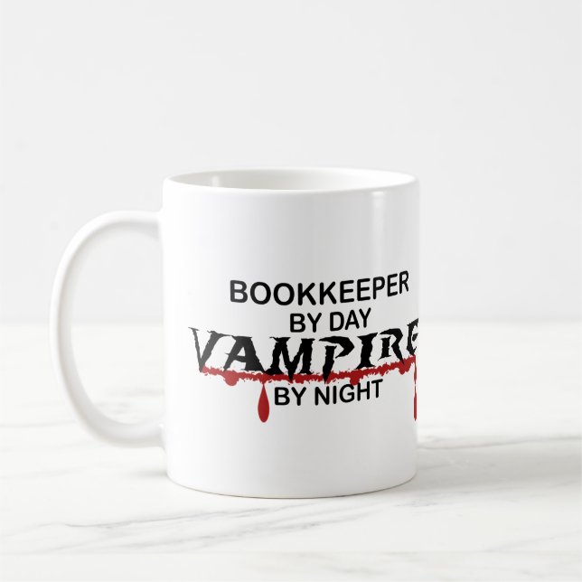 Mug Comptable par jour, vampire par nuit (Gauche)
