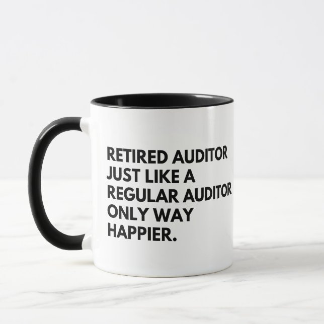 Mug Comptable retraité drôle retraite (Gauche)