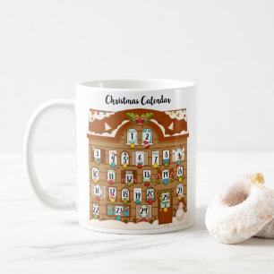 Mug Compte à rebours du calendrier de l'Avent de Noël