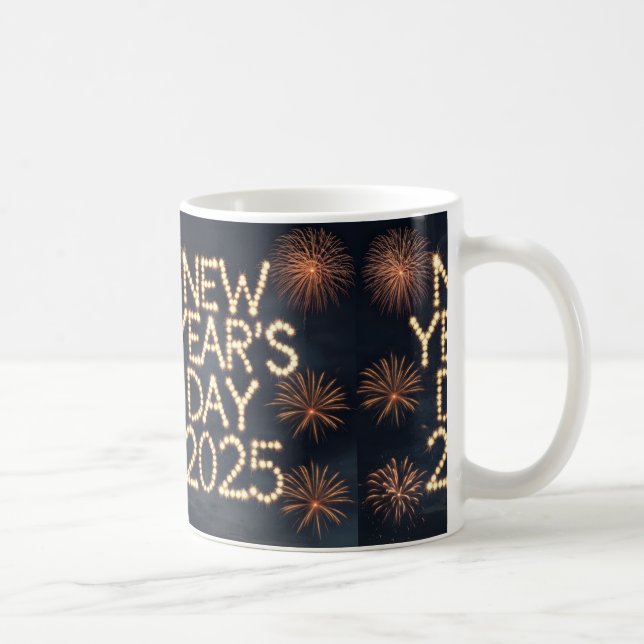 Mug Compte à rebours jusqu'en 2025 : Cadeaux du Nouvel (Droite)
