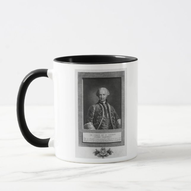 Mug Compte de St Germain, alchimiste célèbre, 1783 (Gauche)