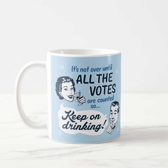 Mug Compter tous les votes | Musique | Funny rétro (Gauche)