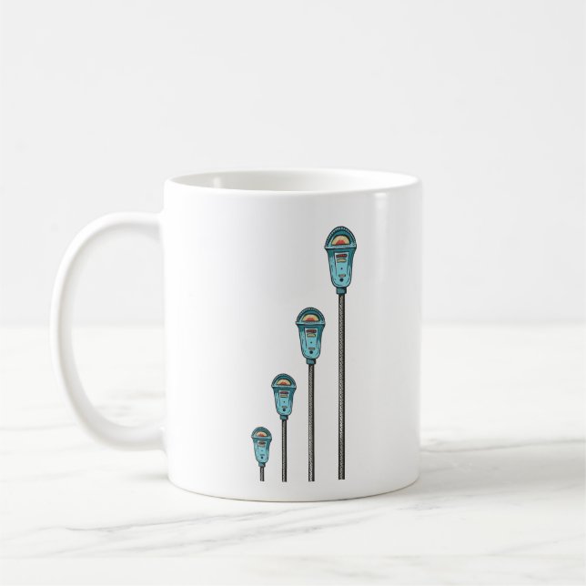 Mug Compteur de stationnement rétro (Gauche)