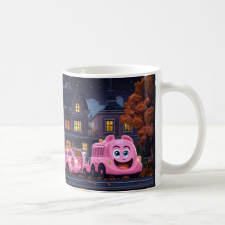 Mug Comptine "Les roues du bus" sur le thème d'Hallowe
