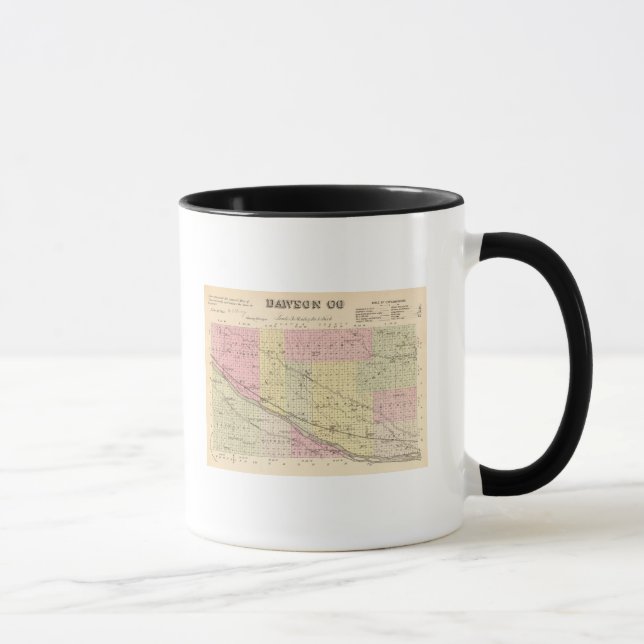 Mug Comté de Dawson, Nebraska (Droite)