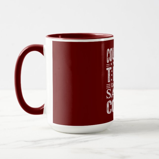 Mug Comté drôle de prisonnier de prison vol de Noël (Gauche)