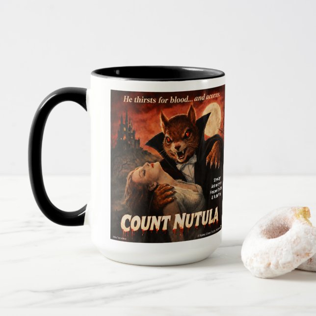 Mug Comte Nutula Rétro Parodie de Film (Avec donut)