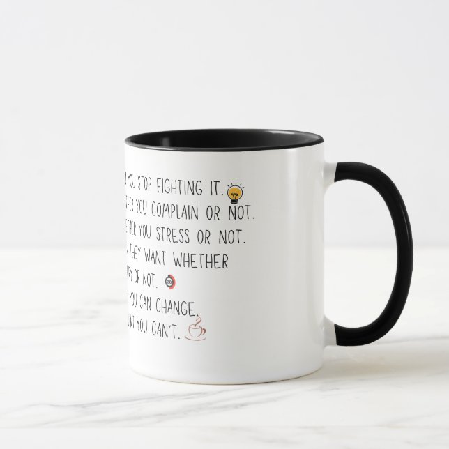 Mug Concentration sur la motivation du changement (Droite)