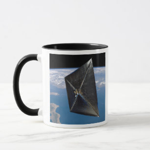 Mug Concept artistique de NanoSail-D dans l'espace