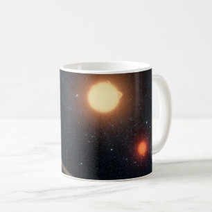 Mug Concept de l'artiste illustrant Kepler-16b.