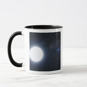 Mug Concept de l'artiste montrant le système binaire é