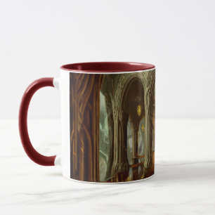 Mug Concept de pièce de trône de royaume de région