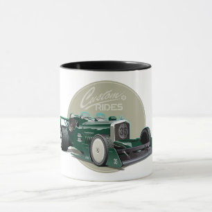 Mug Concept de voiture de course retro personnalisé